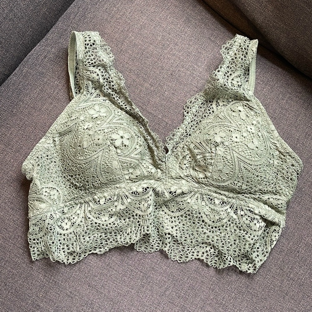Green Lace Bralette